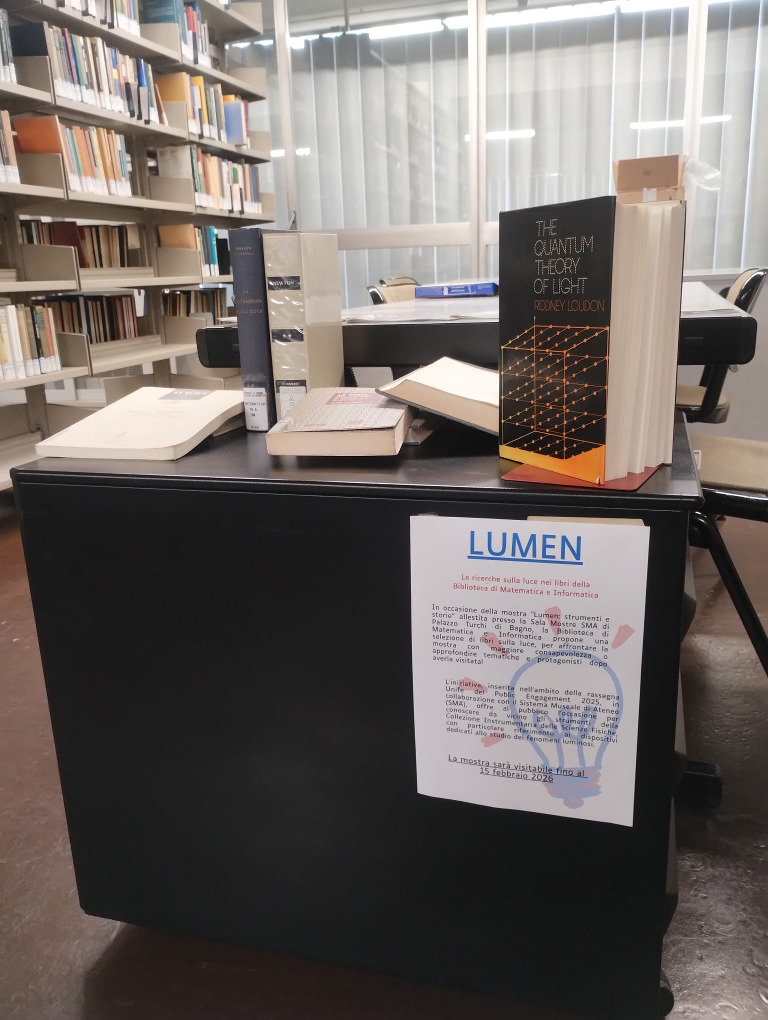 LUMEN - Le ricerche sulla luce nei libri della Biblioteca di Matematica e Informatica